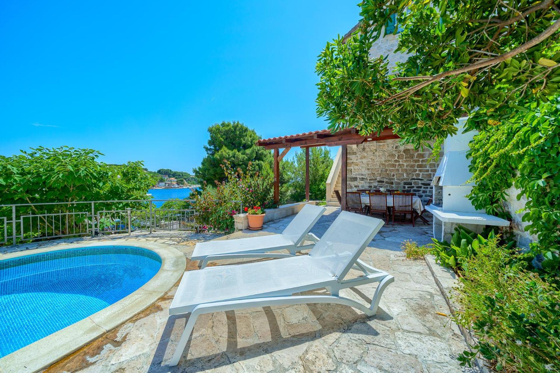 Villa Bonaca Perfect Location For A Holiday With Friends Or Family, Heated Pool Sumartin Extérieur photo