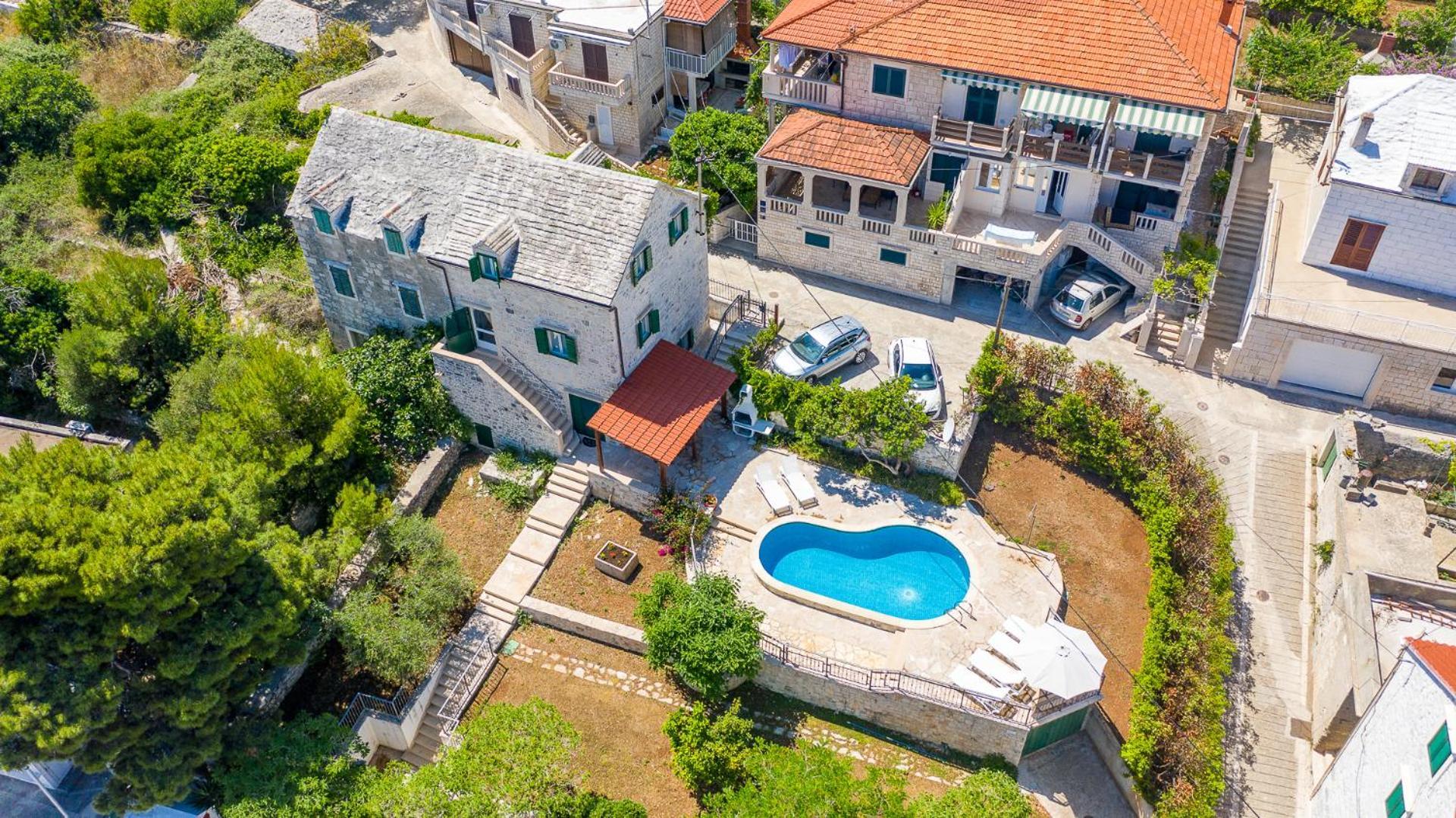 Villa Bonaca Perfect Location For A Holiday With Friends Or Family, Heated Pool Sumartin Extérieur photo