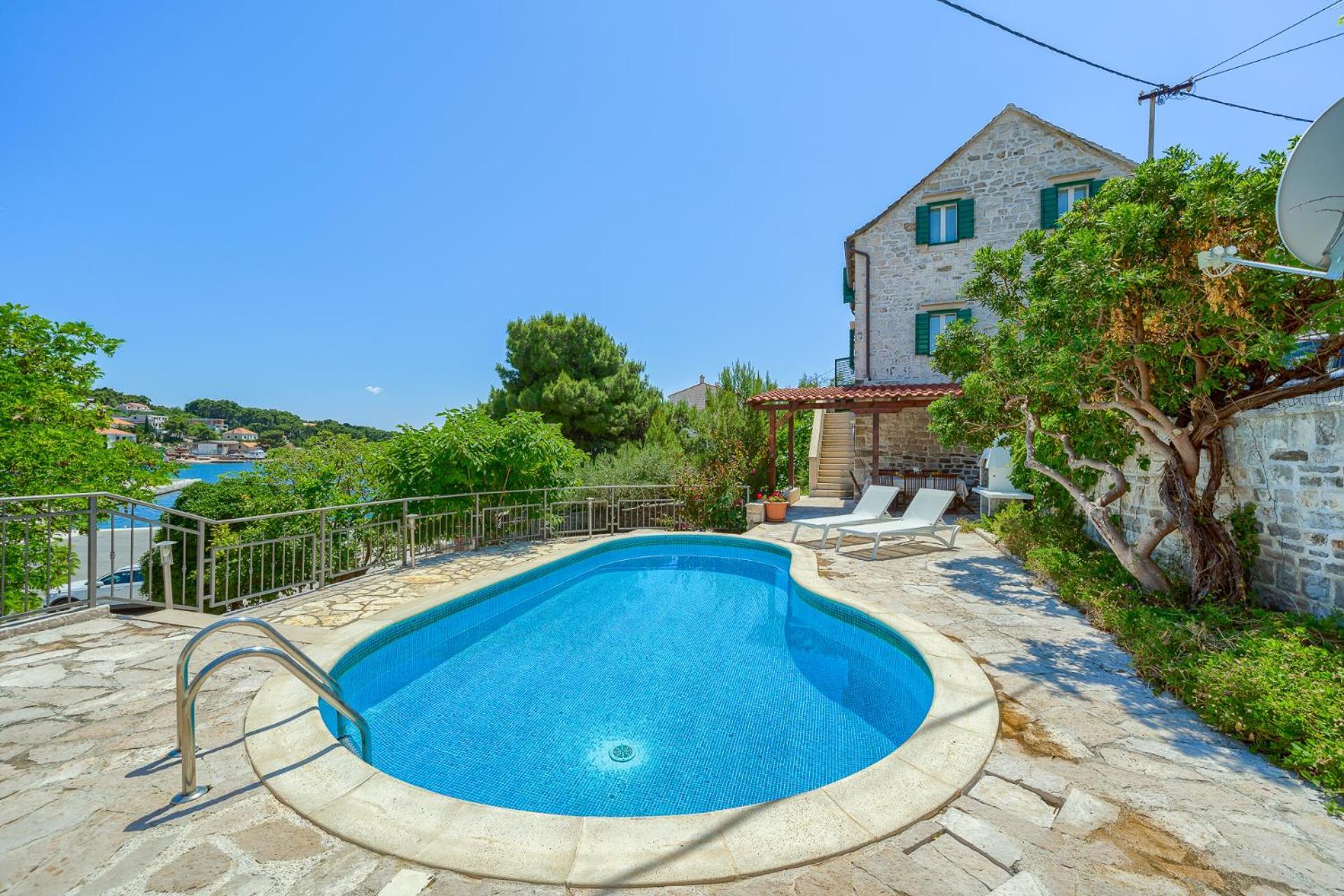 Villa Bonaca Perfect Location For A Holiday With Friends Or Family, Heated Pool Sumartin Extérieur photo