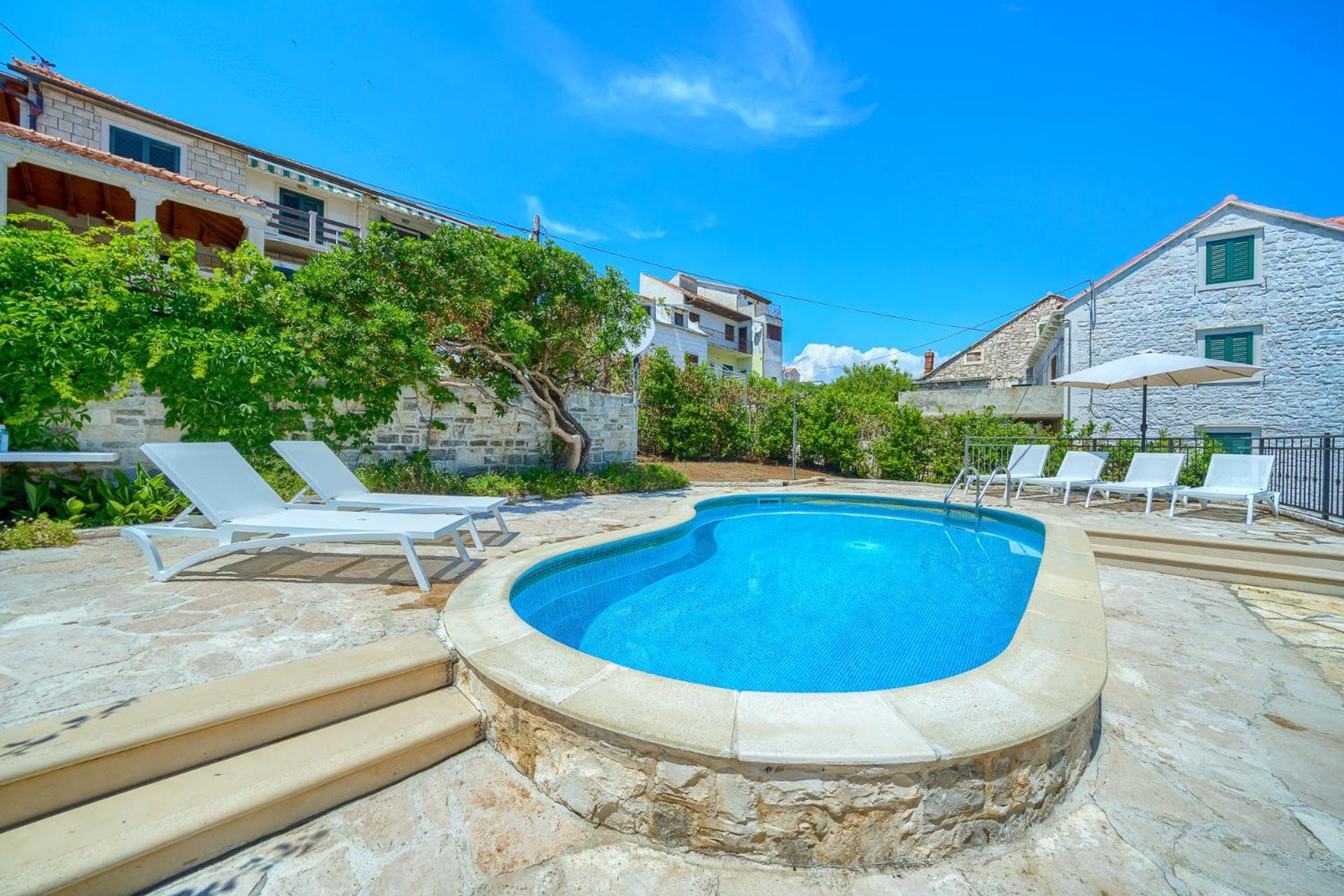 Villa Bonaca Perfect Location For A Holiday With Friends Or Family, Heated Pool Sumartin Extérieur photo
