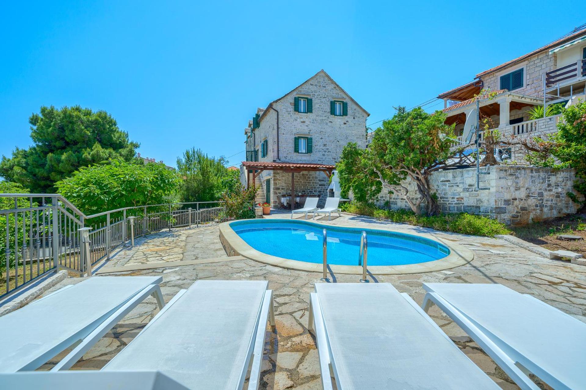 Villa Bonaca Perfect Location For A Holiday With Friends Or Family, Heated Pool Sumartin Extérieur photo