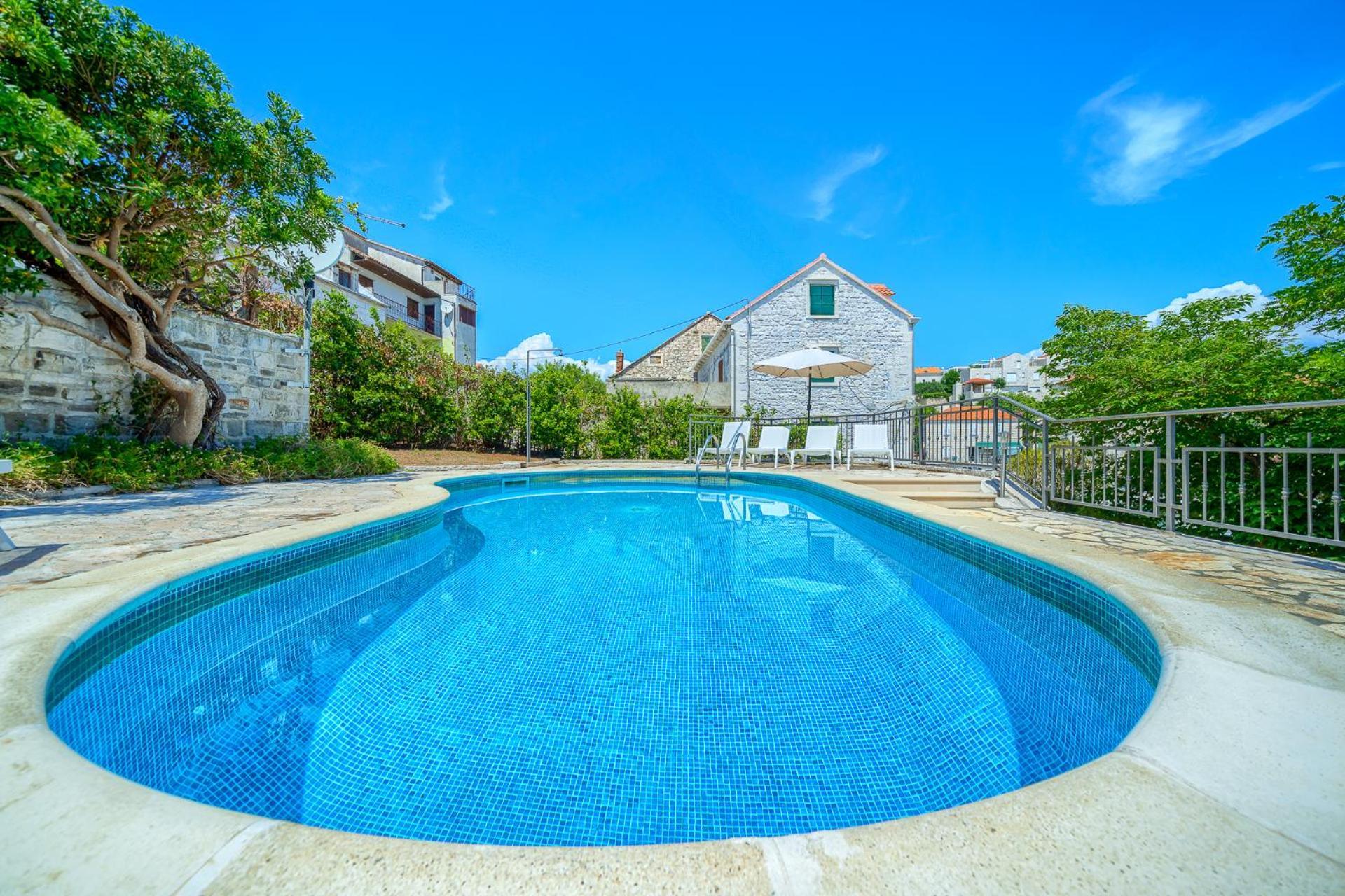 Villa Bonaca Perfect Location For A Holiday With Friends Or Family, Heated Pool Sumartin Extérieur photo