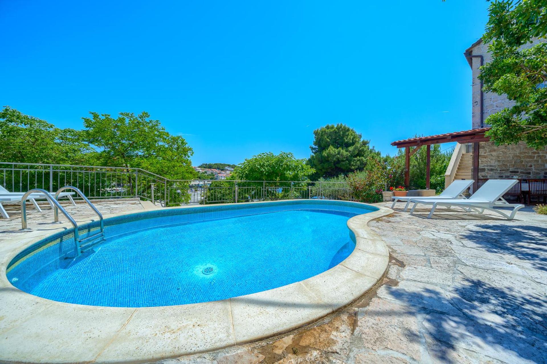 Villa Bonaca Perfect Location For A Holiday With Friends Or Family, Heated Pool Sumartin Extérieur photo