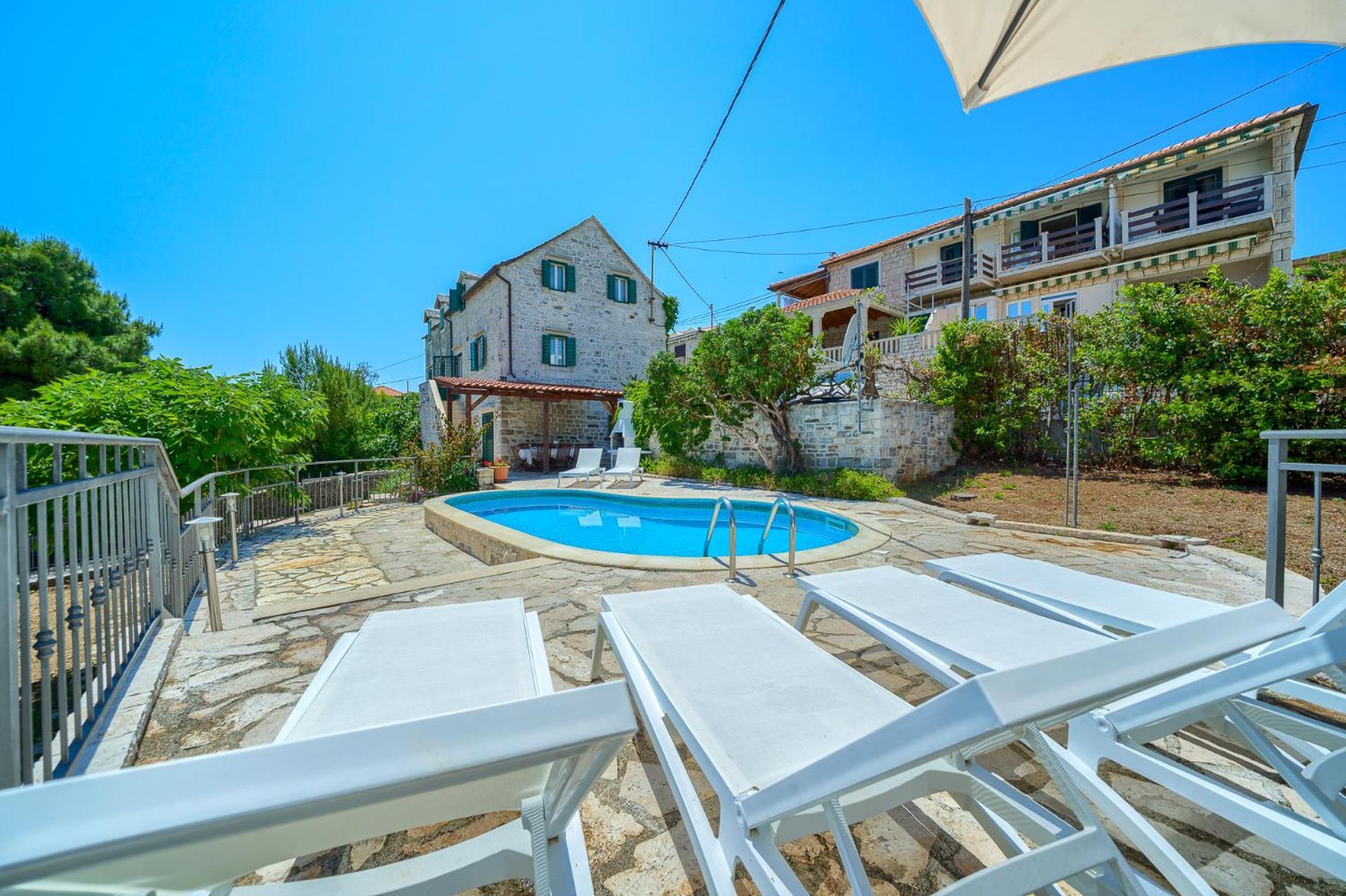 Villa Bonaca Perfect Location For A Holiday With Friends Or Family, Heated Pool Sumartin Extérieur photo