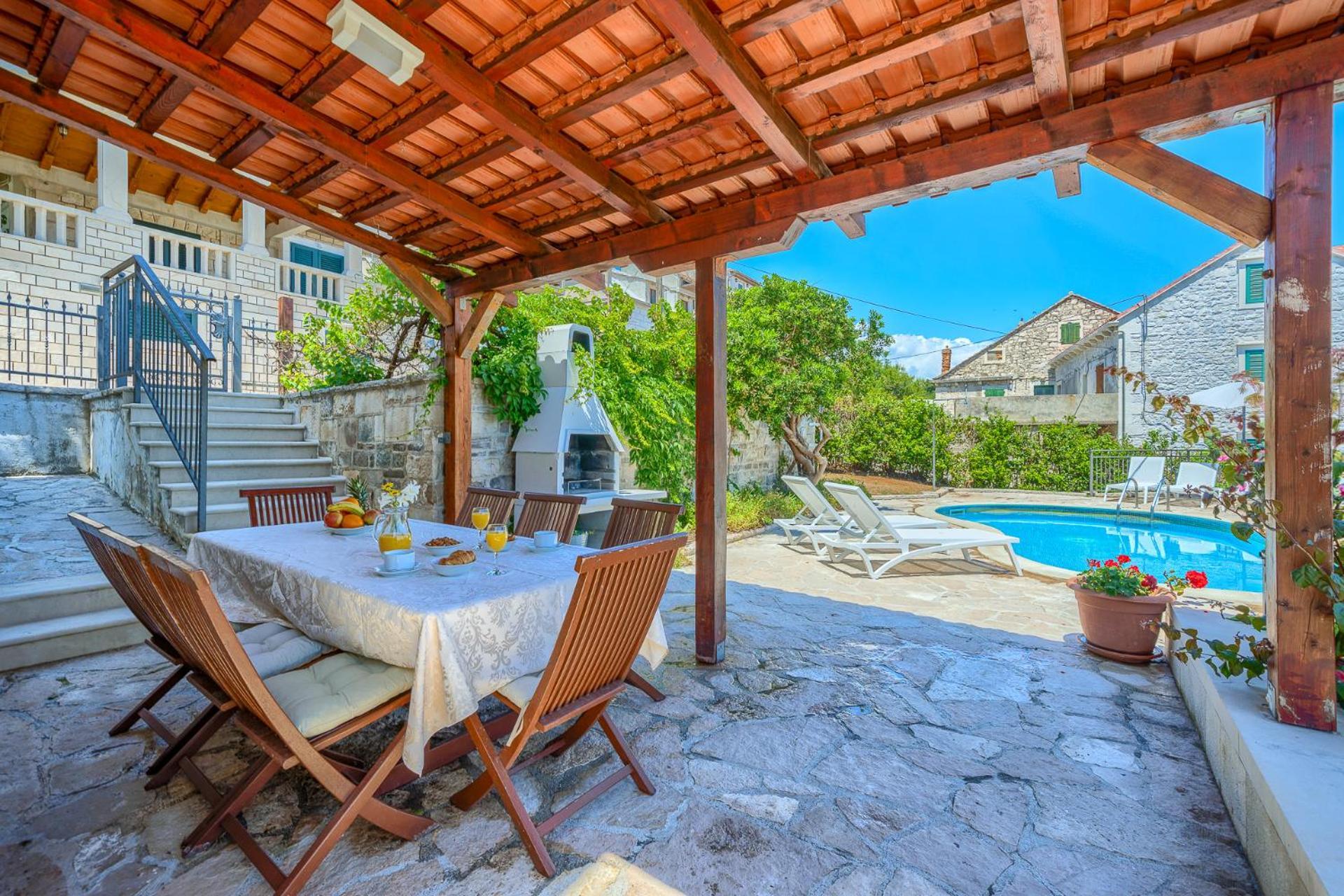 Villa Bonaca Perfect Location For A Holiday With Friends Or Family, Heated Pool Sumartin Extérieur photo