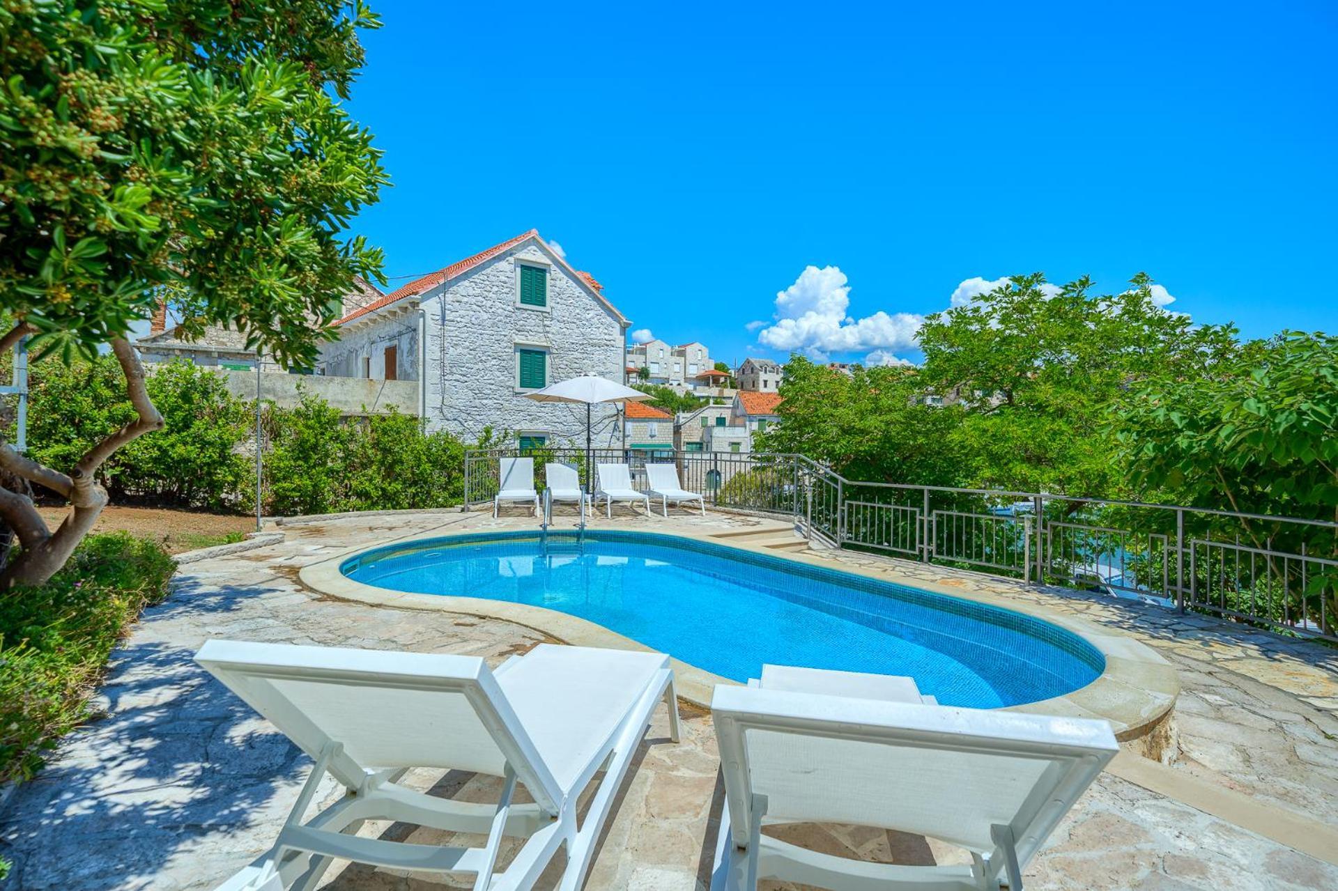 Villa Bonaca Perfect Location For A Holiday With Friends Or Family, Heated Pool Sumartin Extérieur photo